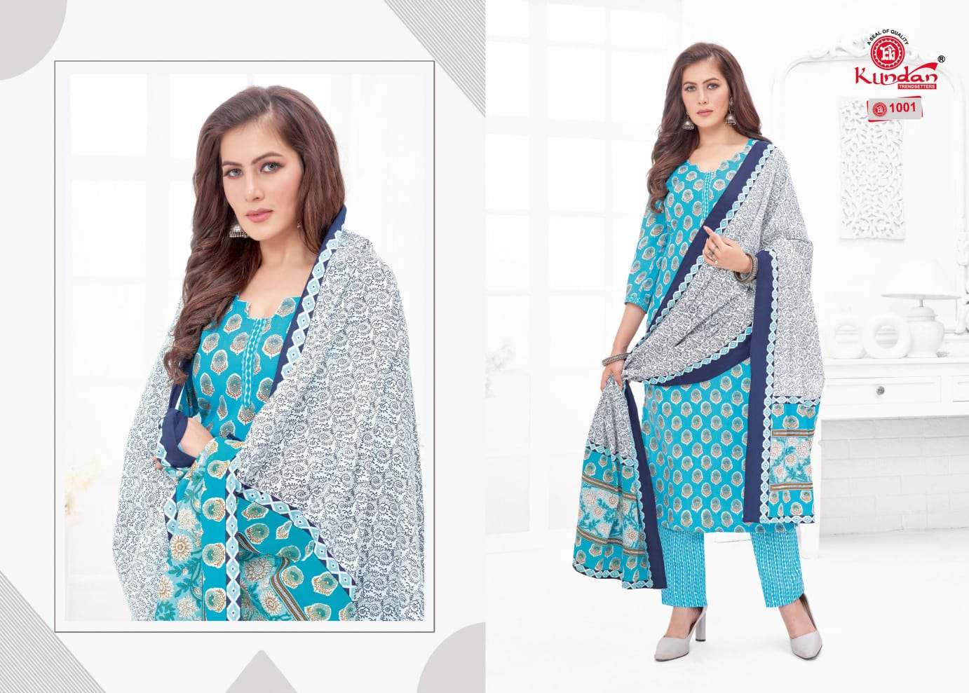 Tulip Vol-1 By Kundan 1001 To 1012 Series Beautiful Suits Colorful Stylish Fancy Casual Wear & Ethnic Wear Pure Cotton Dresses At Wholesale Price