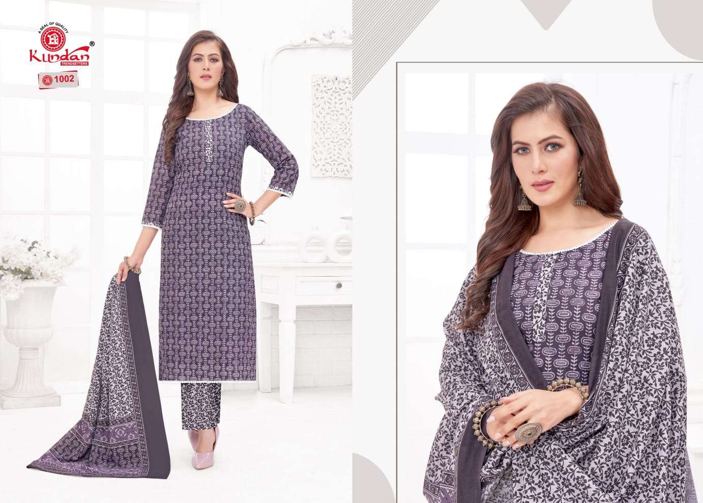 Tulip Vol-1 By Kundan 1001 To 1012 Series Beautiful Suits Colorful Stylish Fancy Casual Wear & Ethnic Wear Pure Cotton Dresses At Wholesale Price