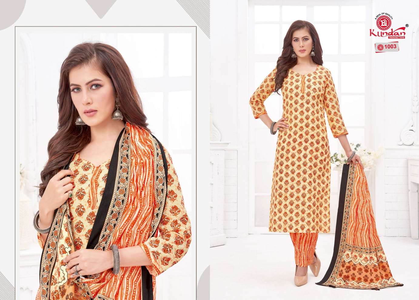 Tulip Vol-1 By Kundan 1001 To 1012 Series Beautiful Suits Colorful Stylish Fancy Casual Wear & Ethnic Wear Pure Cotton Dresses At Wholesale Price