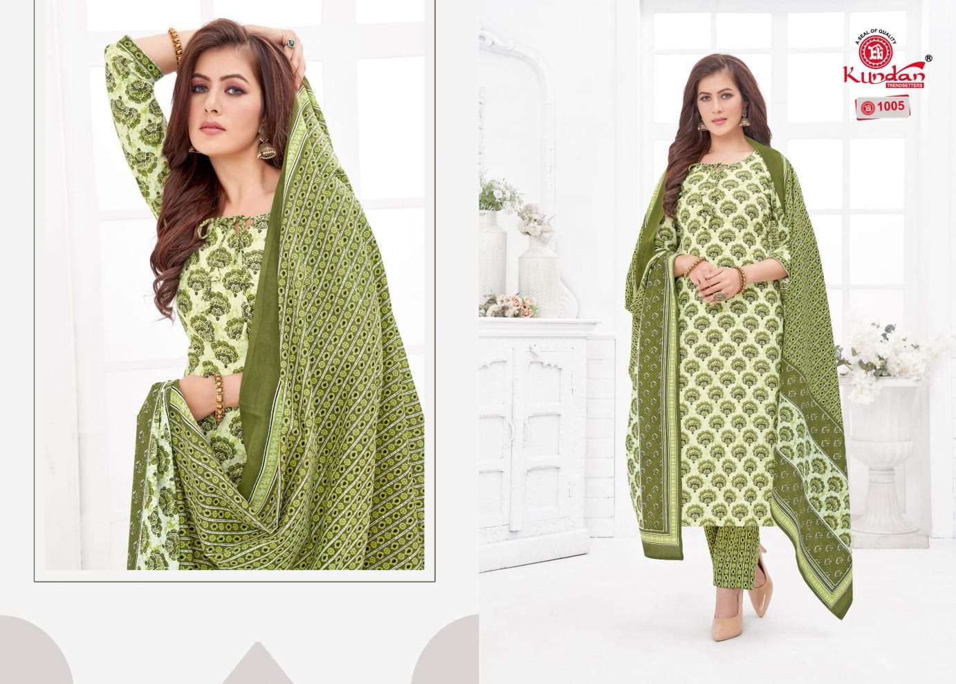 Tulip Vol-1 By Kundan 1001 To 1012 Series Beautiful Suits Colorful Stylish Fancy Casual Wear & Ethnic Wear Pure Cotton Dresses At Wholesale Price