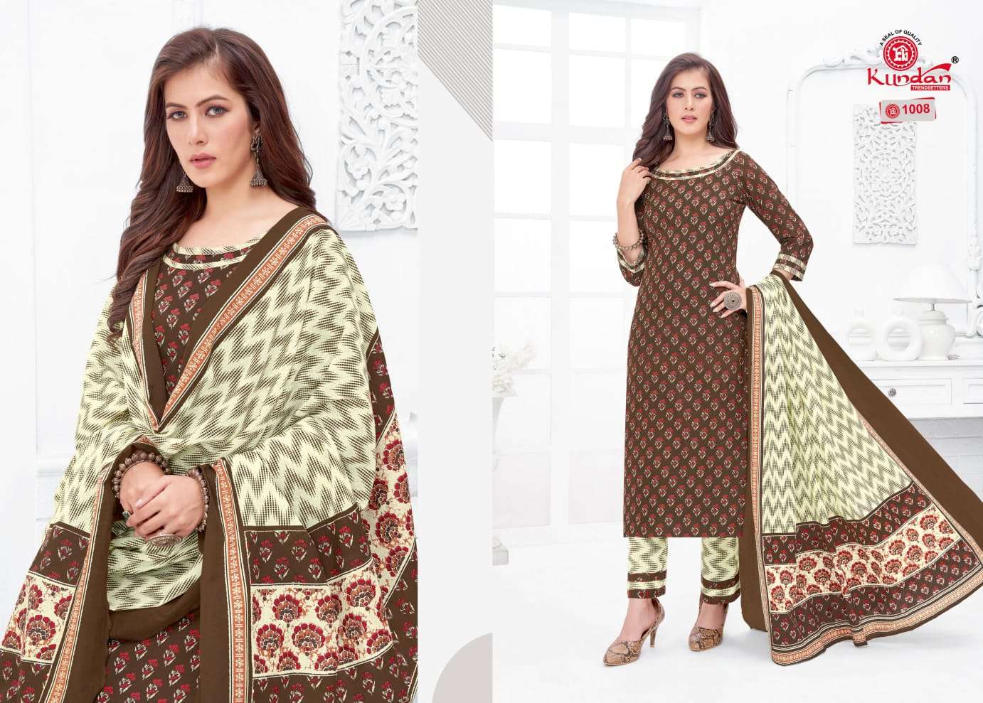 Tulip Vol-1 By Kundan 1001 To 1012 Series Beautiful Suits Colorful Stylish Fancy Casual Wear & Ethnic Wear Pure Cotton Dresses At Wholesale Price