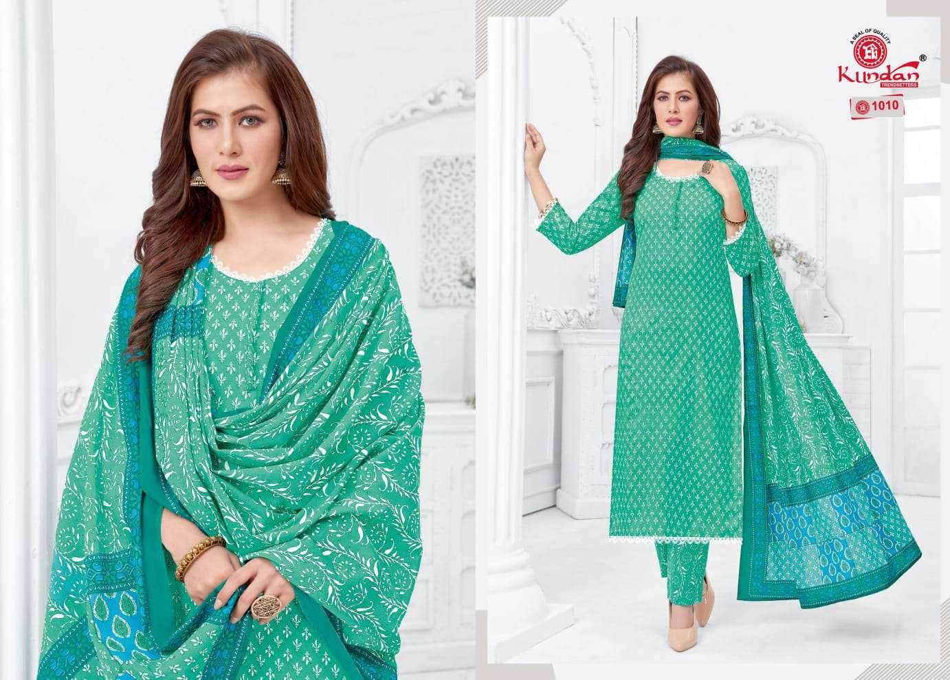 Tulip Vol-1 By Kundan 1001 To 1012 Series Beautiful Suits Colorful Stylish Fancy Casual Wear & Ethnic Wear Pure Cotton Dresses At Wholesale Price