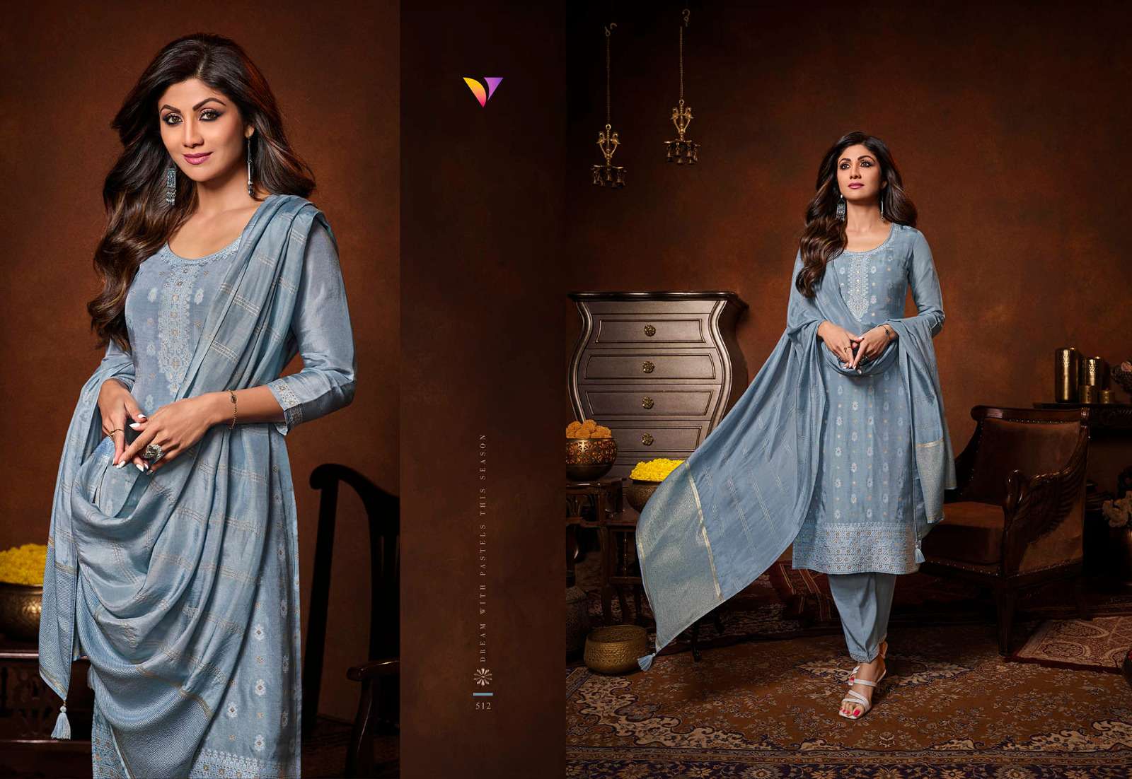 Shilpa Vol-3 By Vatsam 511 To 514 Series Beautiful Summer Collection Suits Stylish Fancy Colorful Casual Wear & Ethnic Wear Pure Viscose Dola Jacquard Dresses At Wholesale Price