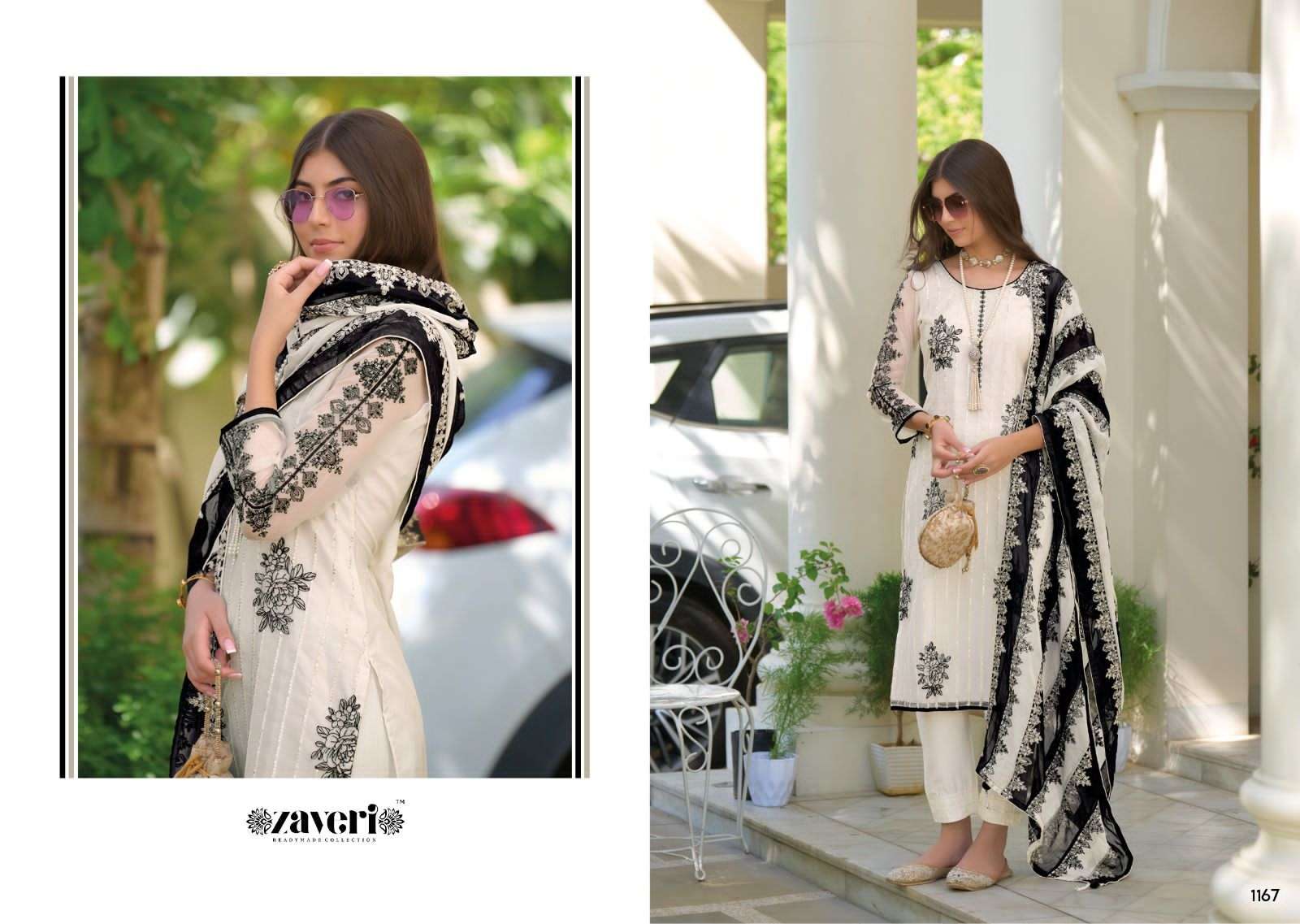 Noor By Zaveri 1167 To 1168 Series Pakistani Suits Beautiful Fancy Colorful Stylish Party Wear & Occasional Wear Organza Embroidered Dresses At Wholesale Price