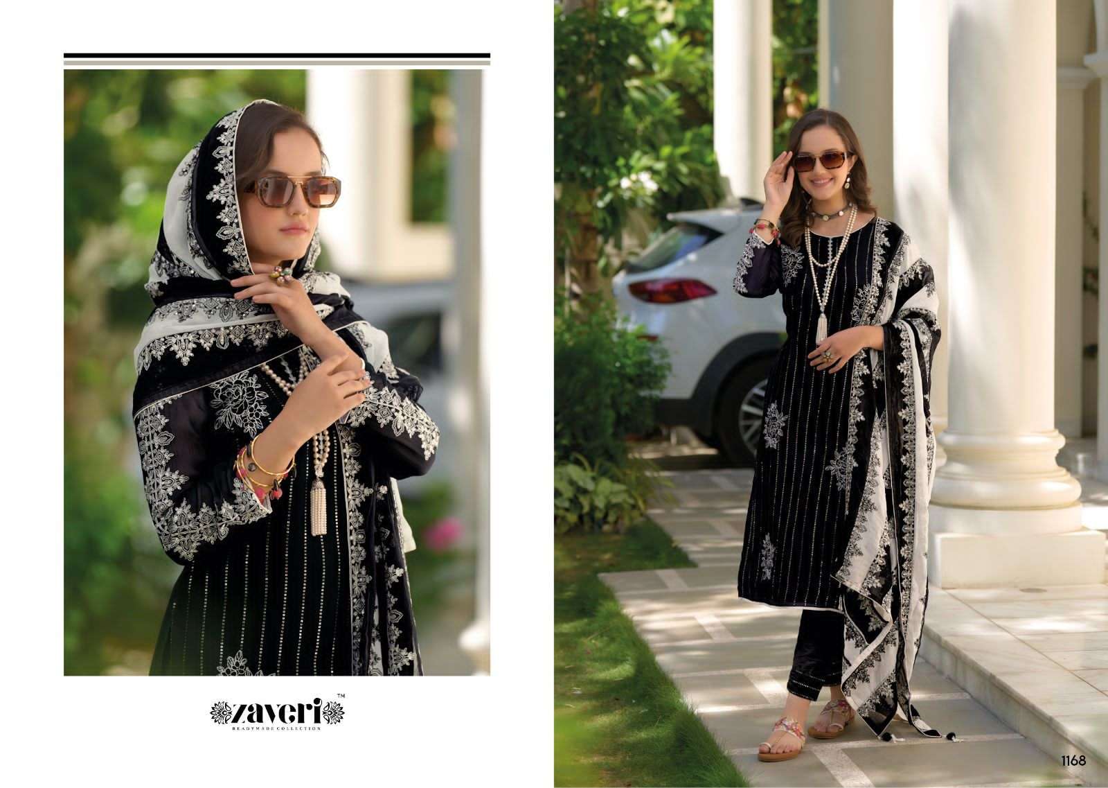 Noor By Zaveri 1167 To 1168 Series Pakistani Suits Beautiful Fancy Colorful Stylish Party Wear & Occasional Wear Organza Embroidered Dresses At Wholesale Price