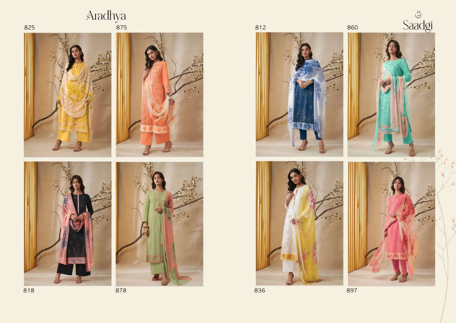 Aradhya By Saadgi Beautiful Stylish Festive Suits Fancy Colorful Casual Wear & Ethnic Wear & Ready To Wear Pure Cotton Print Dresses At Wholesale Price