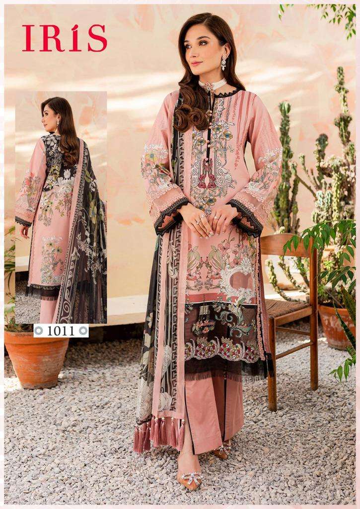 Afsanah Vol-2 By Iris 1011 To 1020 Series Designer Pakistani Suits Beautiful Fancy Stylish Colorful Party Wear & Occasional Wear Pure Cotton Print With Embroidery Dresses At Wholesale Price