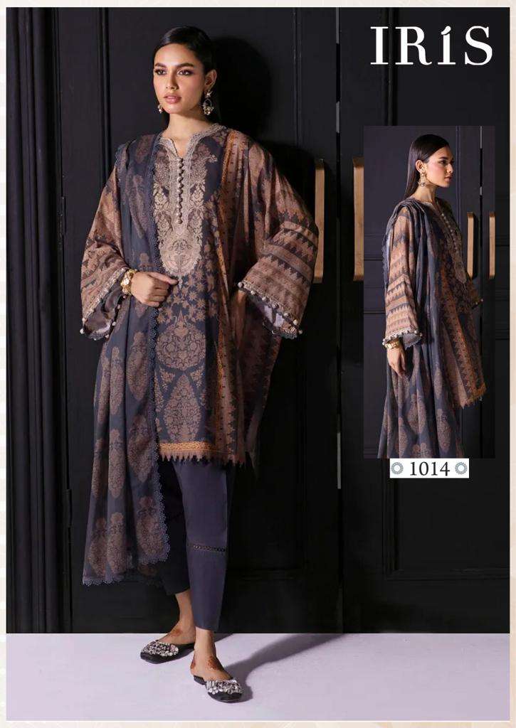 Afsanah Vol-2 By Iris 1011 To 1020 Series Designer Pakistani Suits Beautiful Fancy Stylish Colorful Party Wear & Occasional Wear Pure Cotton Print With Embroidery Dresses At Wholesale Price