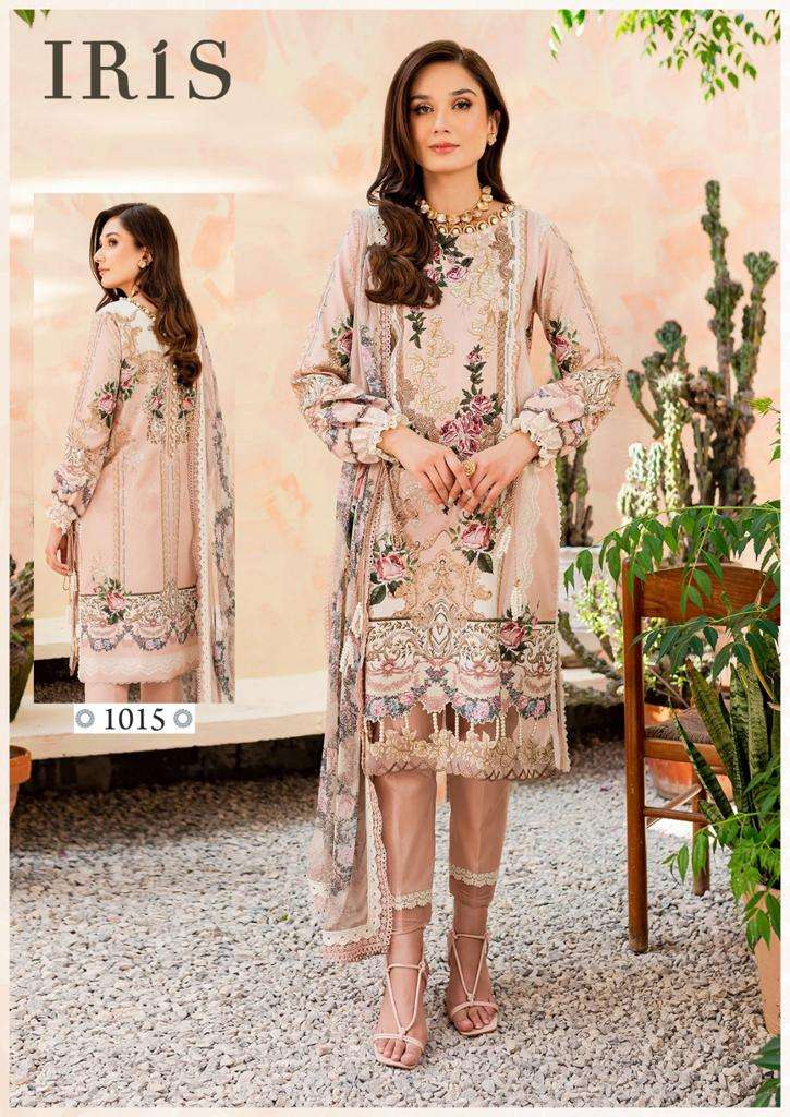 Afsanah Vol-2 By Iris 1011 To 1020 Series Designer Pakistani Suits Beautiful Fancy Stylish Colorful Party Wear & Occasional Wear Pure Cotton Print With Embroidery Dresses At Wholesale Price