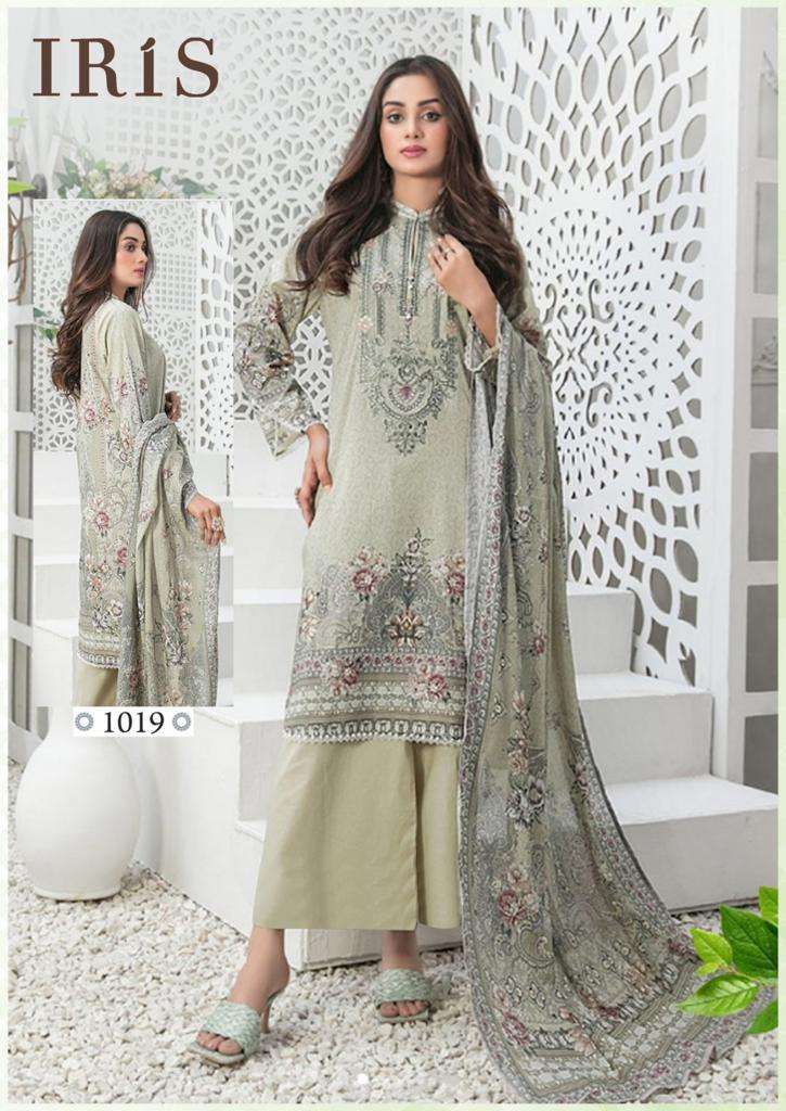 Afsanah Vol-2 By Iris 1011 To 1020 Series Designer Pakistani Suits Beautiful Fancy Stylish Colorful Party Wear & Occasional Wear Pure Cotton Print With Embroidery Dresses At Wholesale Price