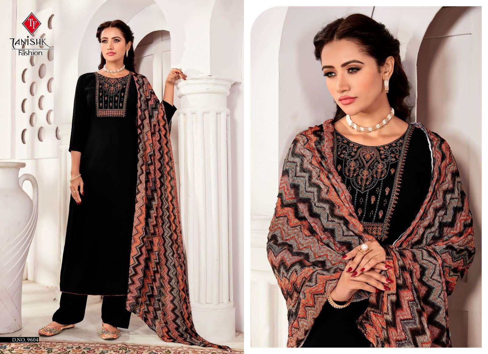 Azar By Tanishk Fashion 9601 To 9608 Series Beautiful Festive Suits Colorful Stylish Fancy Casual Wear & Ethnic Wear Pure Rayon Slub Print Dresses At Wholesale Price
