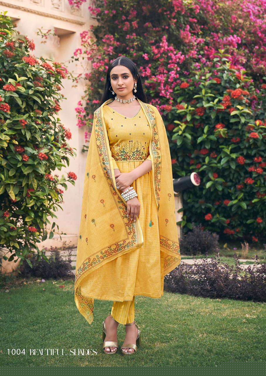 Glory By Vitara 1001 To 1004 Series Beautiful Suits Colorful Stylish Fancy Casual Wear & Ethnic Wear Cotton Embroidered Dresses At Wholesale Price