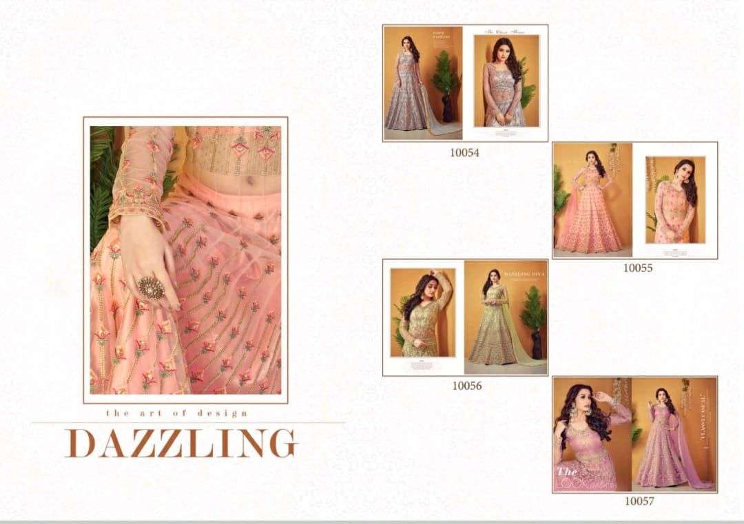 Aroos The Bride By Rama 10054 To 10057 Series Beautiful Stylish Fancy Colorful Casual Wear & Ethnic Wear Heavy Net Gowns With Dupatta At Wholesale Price