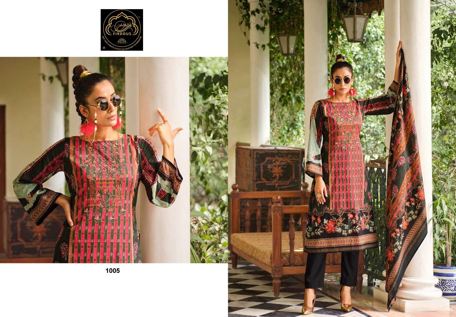 Naira Vol-1 By Firdous 1001 To 1010 Series Beautiful Suits Colorful Stylish Fancy Casual Wear & Ethnic Wear Pure Cotton Print Dresses At Wholesale Price