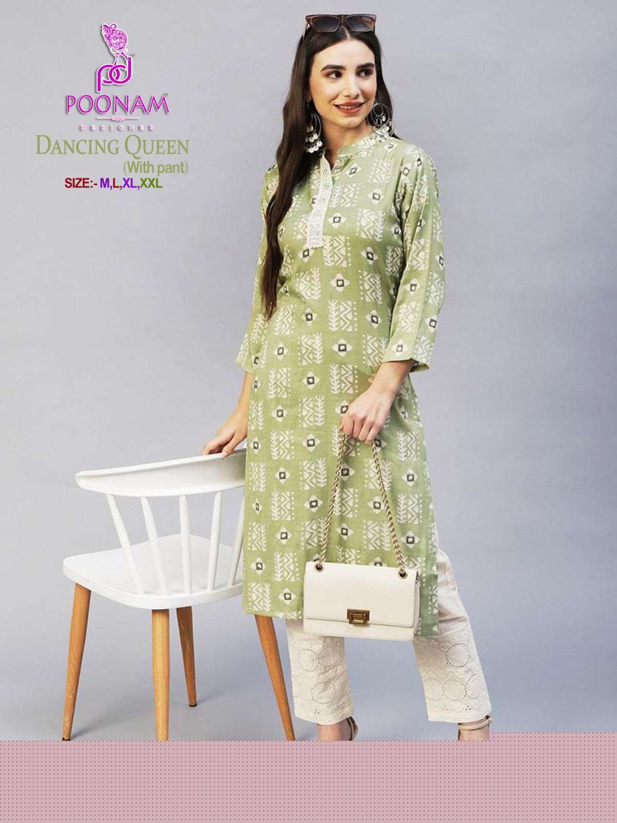 Dancing Queen By Poonam Designer 1001 To 1004 Series Beautiful Stylish Fancy Colorful Casual Wear & Ethnic Wear Soft Rayon Kurtis With Bottom At Wholesale Price