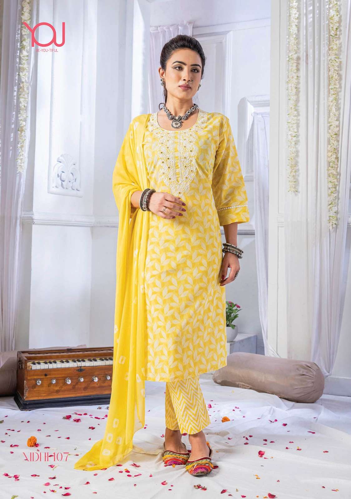 Nidhi By You 101 To 109 Series Designer Festive Suits Beautiful Fancy Stylish Colorful Party Wear & Occasional Wear Pure Cambric Cotton With Work Dresses At Wholesale Price