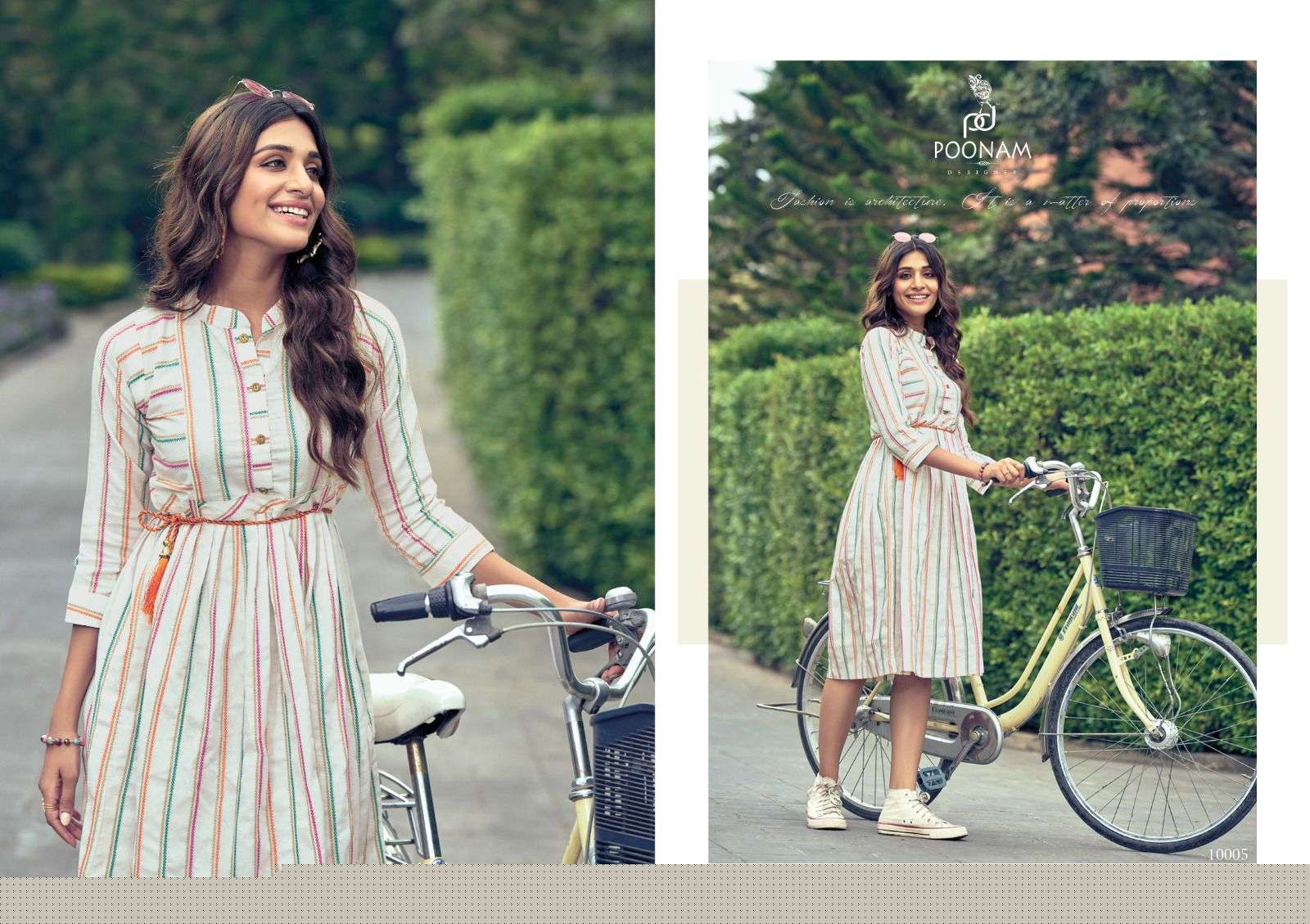 Stella By Poonam Designer 1001 To 1006 Series Designer Stylish Fancy Colorful Beautiful Party Wear & Ethnic Wear Collection Cotton Jacquard Kurtis At Wholesale Price