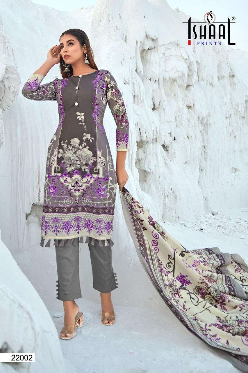 Gulmohar Vol-22 By Ishaal Prints 22001 To 22010 Series Designer Suits Collection Beautiful Stylish Colorful Fancy Party Wear & Occasional Wear Pure Lawn Dresses At Wholesale Price