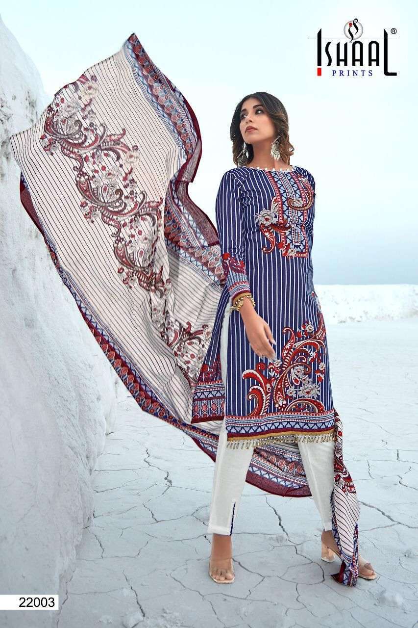 Gulmohar Vol-22 By Ishaal Prints 22001 To 22010 Series Designer Suits Collection Beautiful Stylish Colorful Fancy Party Wear & Occasional Wear Pure Lawn Dresses At Wholesale Price