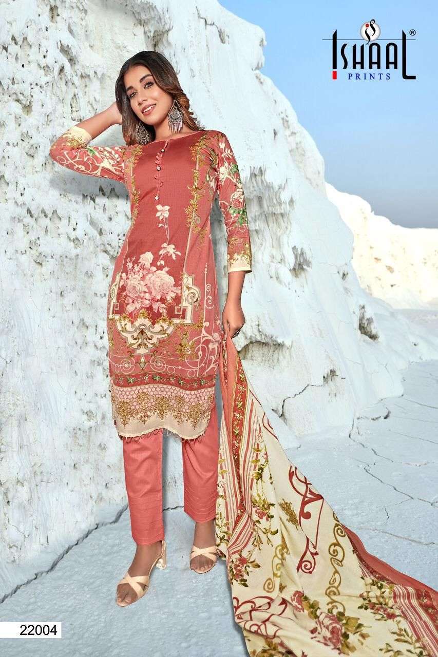 Gulmohar Vol-22 By Ishaal Prints 22001 To 22010 Series Designer Suits Collection Beautiful Stylish Colorful Fancy Party Wear & Occasional Wear Pure Lawn Dresses At Wholesale Price