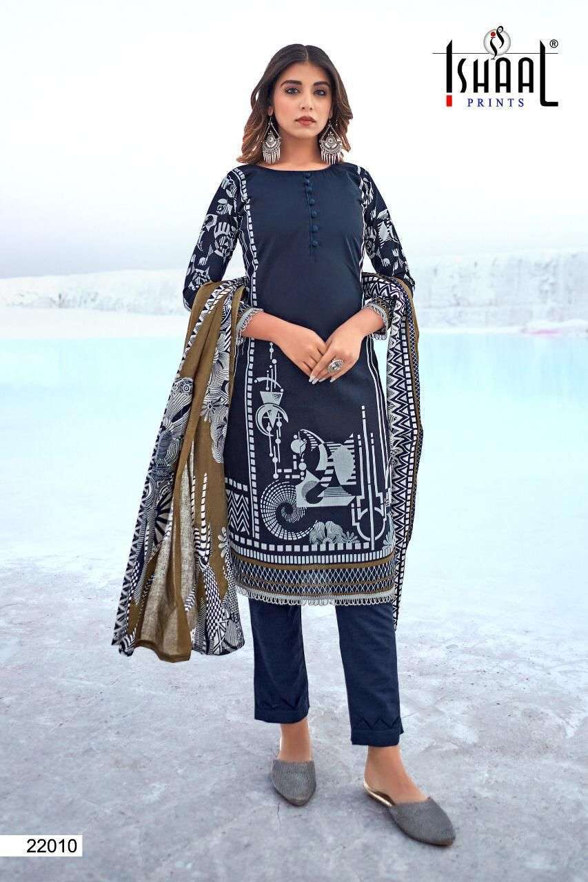 Gulmohar Vol-22 By Ishaal Prints 22001 To 22010 Series Designer Suits Collection Beautiful Stylish Colorful Fancy Party Wear & Occasional Wear Pure Lawn Dresses At Wholesale Price