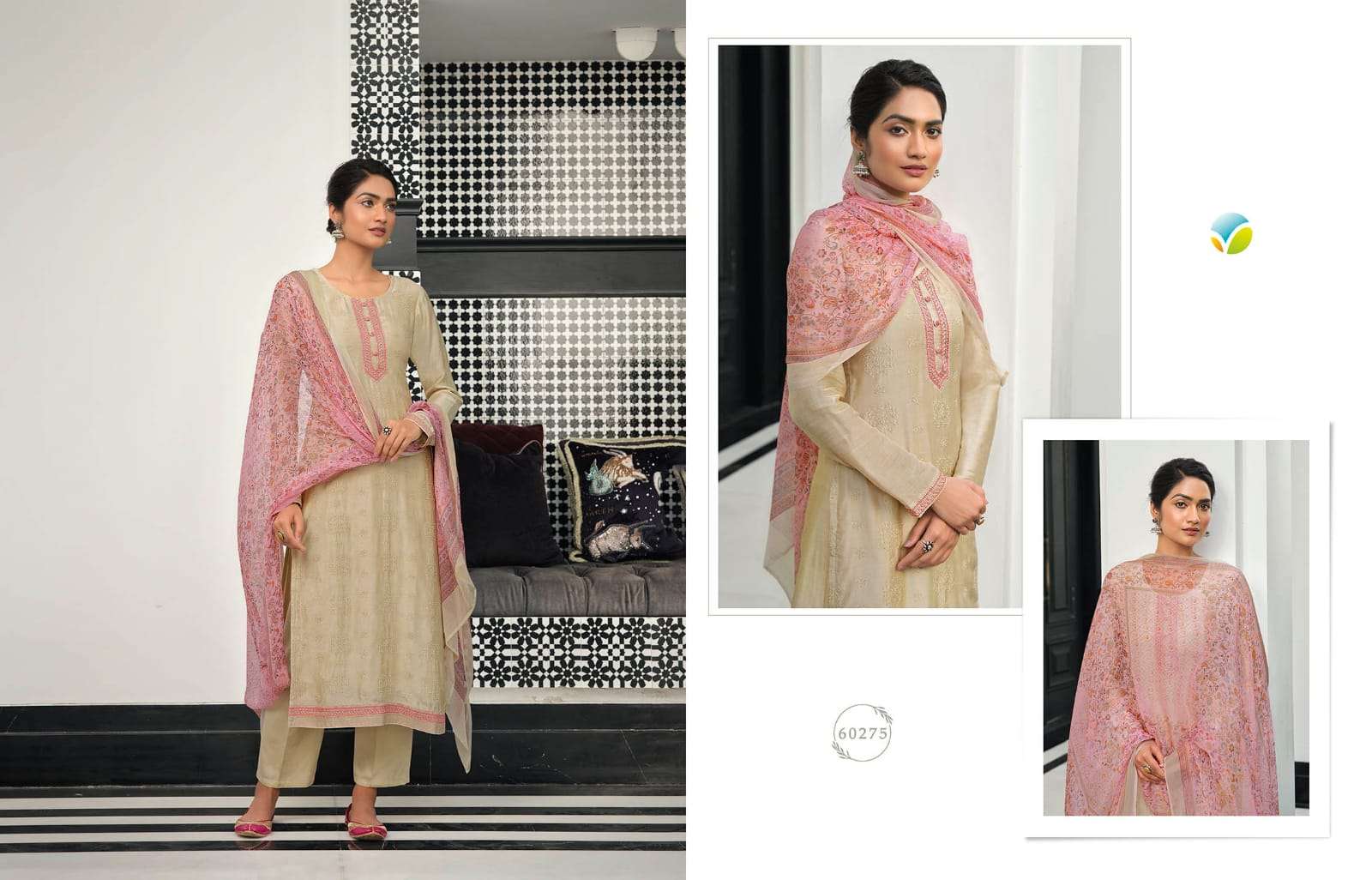 Kervin Geetanjali By Vinay Fashion 60271 To 60276 Series Beautiful Suits Colorful Stylish Fancy Casual Wear & Ethnic Wear Bemberg Muslin Dresses At Wholesale Price