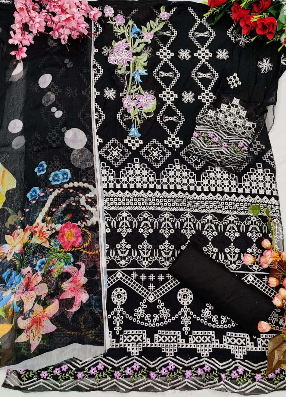 Sadiya Hasan By Fashid Wholesale Designer Pakistani Suits Beautiful Stylish Fancy Colorful Party Wear & Occasional Wear Pure Cambric Cotton Embroidered Dresses At Wholesale Price