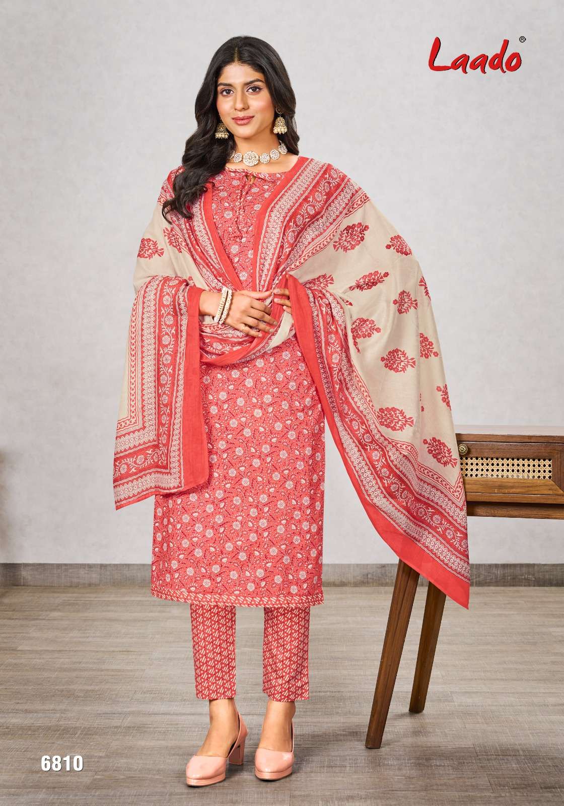 Laado Vol-68 By Laado 6801 To 6820 Series Beautiful Suits Stylish Colorful Fancy Casual Wear & Ethnic Wear Pure Cotton Print Dresses At Wholesale Price