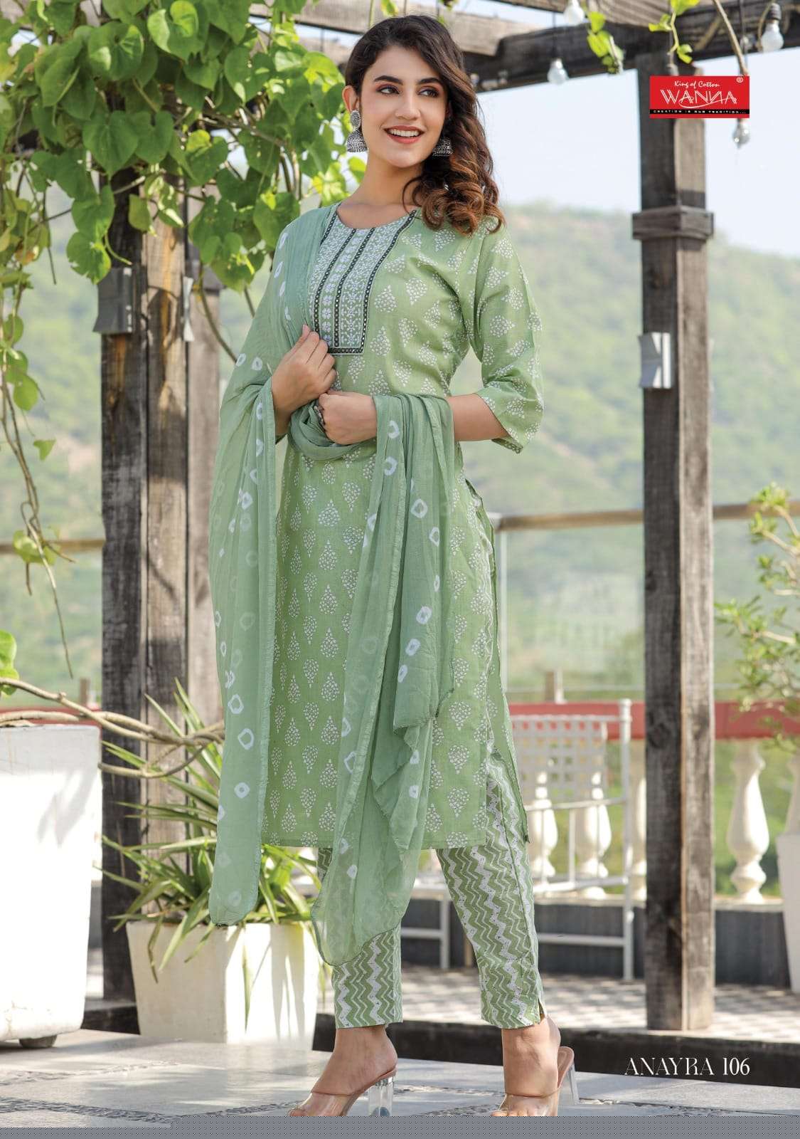 Anayra By Wanna 101 To 106 Series Beautiful Stylish Festive Suits Fancy Colorful Casual Wear & Ethnic Wear & Ready To Wear Cambric Cotton With Work Dresses At Wholesale Price