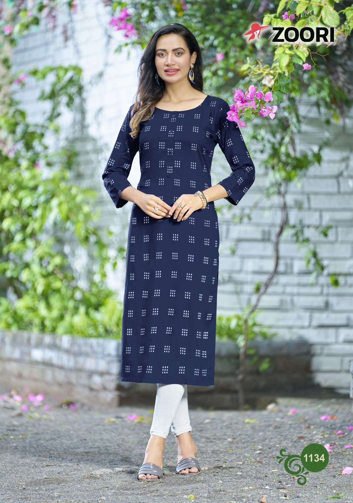 Akshara Vol-23 By Zoori 1134 To 1139 Series Designer Stylish Fancy Colorful Beautiful Party Wear & Ethnic Wear Collection Rayon Print Kurtis At Wholesale Price