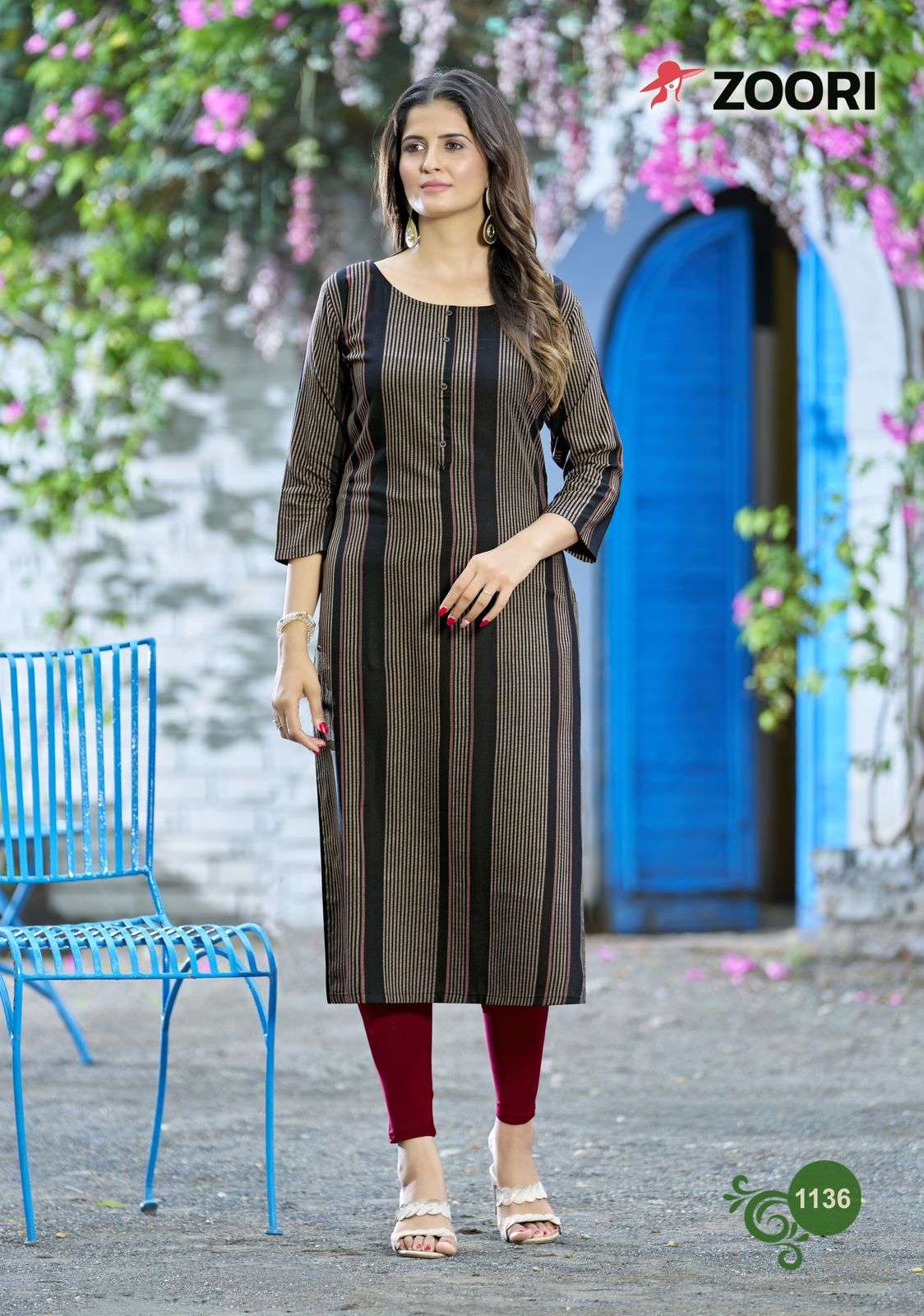 Akshara Vol-23 By Zoori 1134 To 1139 Series Designer Stylish Fancy Colorful Beautiful Party Wear & Ethnic Wear Collection Rayon Print Kurtis At Wholesale Price