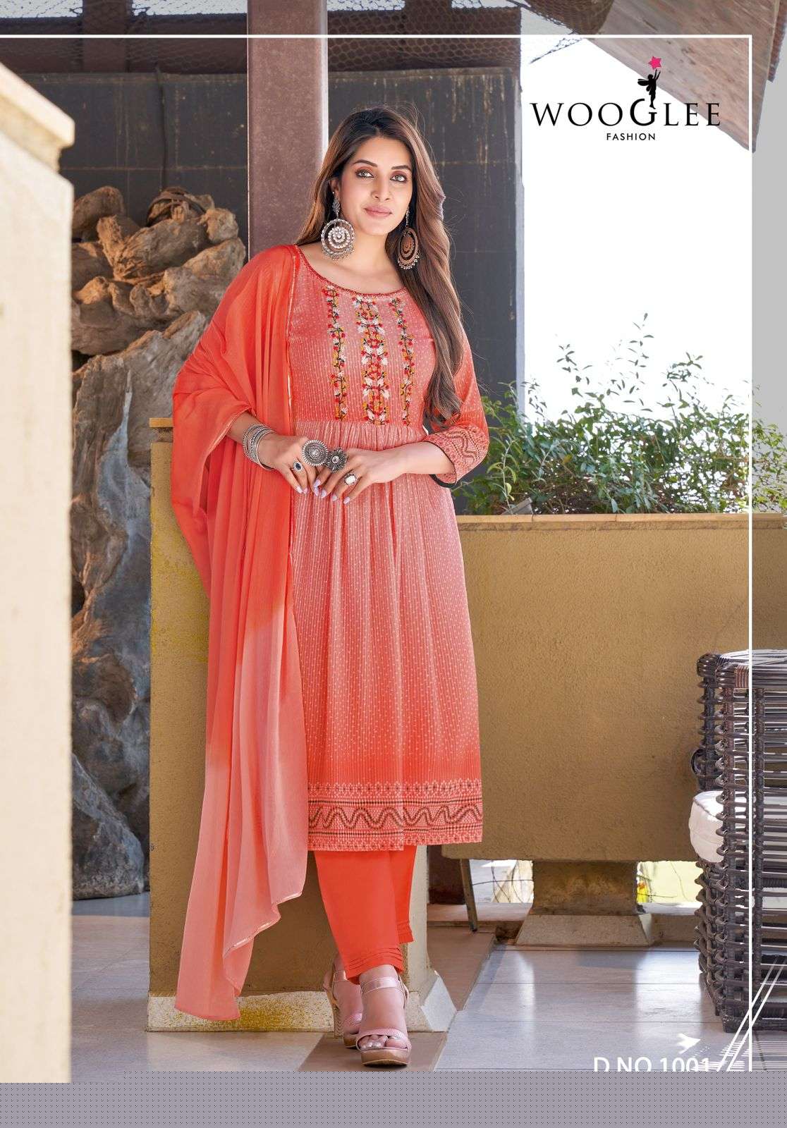 Suhani By Wooglee 1001 To 1006 Series Beautiful Suits Colorful Stylish Fancy Casual Wear & Ethnic Wear Georgette Print Dresses At Wholesale Price