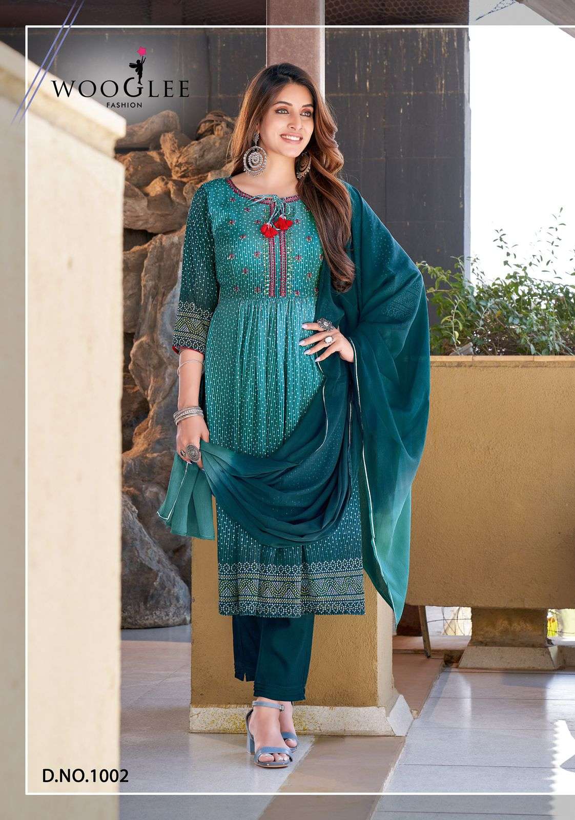 Suhani By Wooglee 1001 To 1006 Series Beautiful Suits Colorful Stylish Fancy Casual Wear & Ethnic Wear Georgette Print Dresses At Wholesale Price