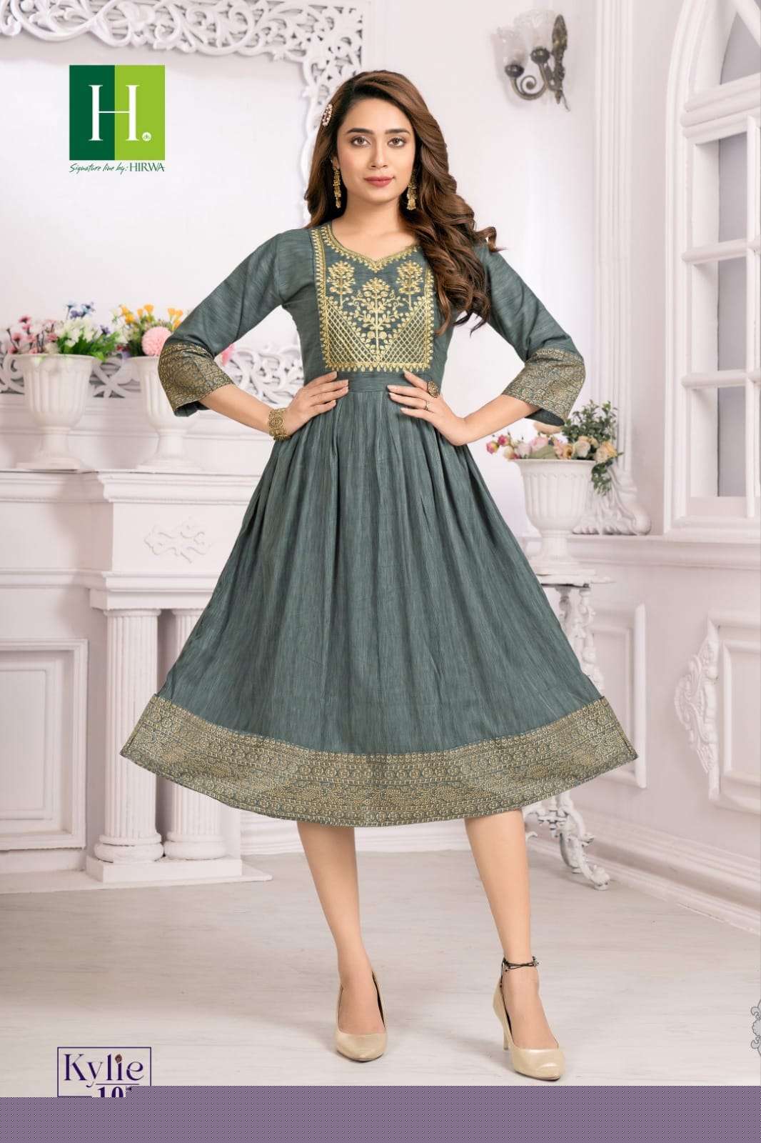 Kylie By Hirwa 101 To 108 Series Designer Stylish Fancy Colorful Beautiful Party Wear & Ethnic Wear Collection Viscose Rayon Print Kurtis At Wholesale Price