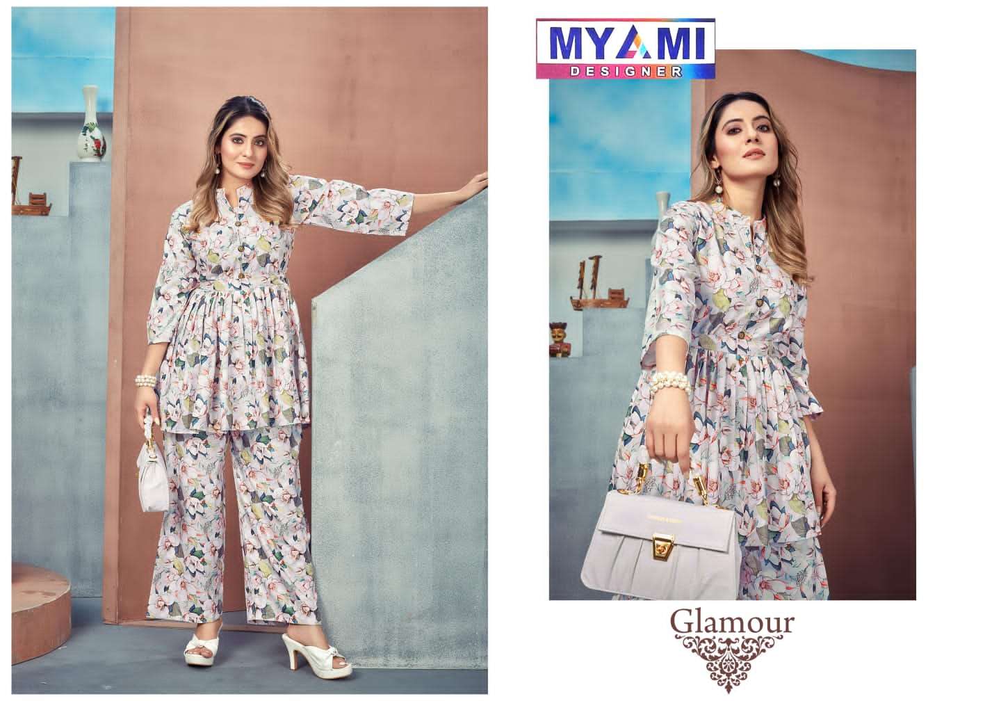 Co-Ord Vol-1 By Myami Designer 1001 To 1006 Series Designer Stylish Fancy Colorful Beautiful Party Wear & Ethnic Wear Collection Rayon Print Co-Ord At Wholesale Price