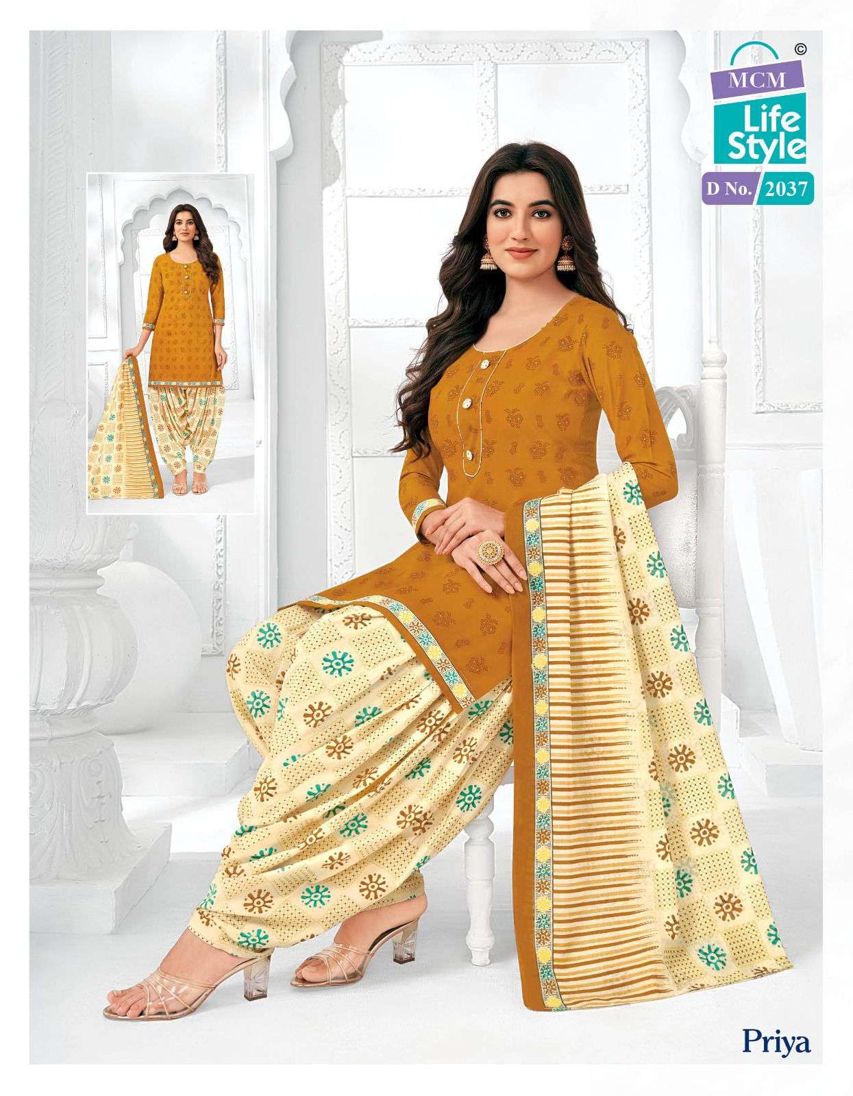 Priya Vol-20 By Mcm Lifestyle 2007 To 2039 Series Designer Festive Suits Beautiful Fancy Stylish Colorful Party Wear & Occasional Wear Pure Cambric Cotton Printed Dresses At Wholesale Price