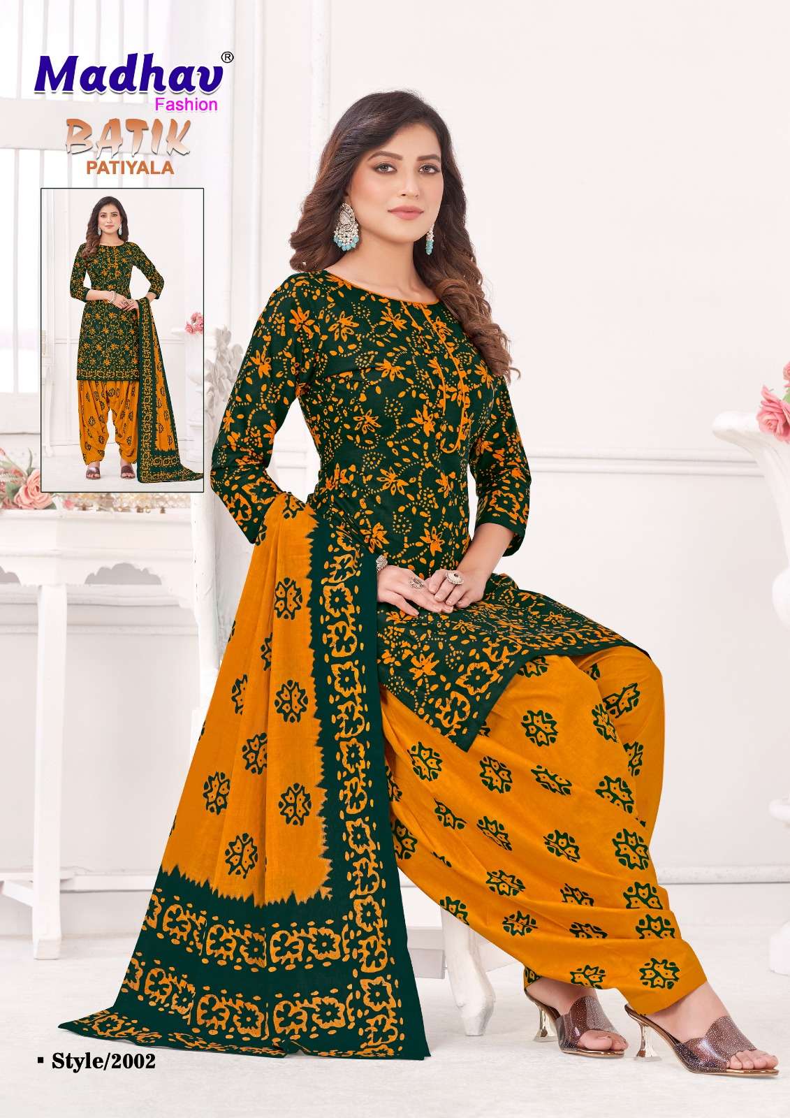 Batik Patiyala Vol-2 By Madhav Fashion 2001 To 2010 Series Beautiful Stylish Festive Suits Fancy Colorful Casual Wear & Ethnic Wear & Ready To Wear Pure Cotton Print Dresses At Wholesale Price