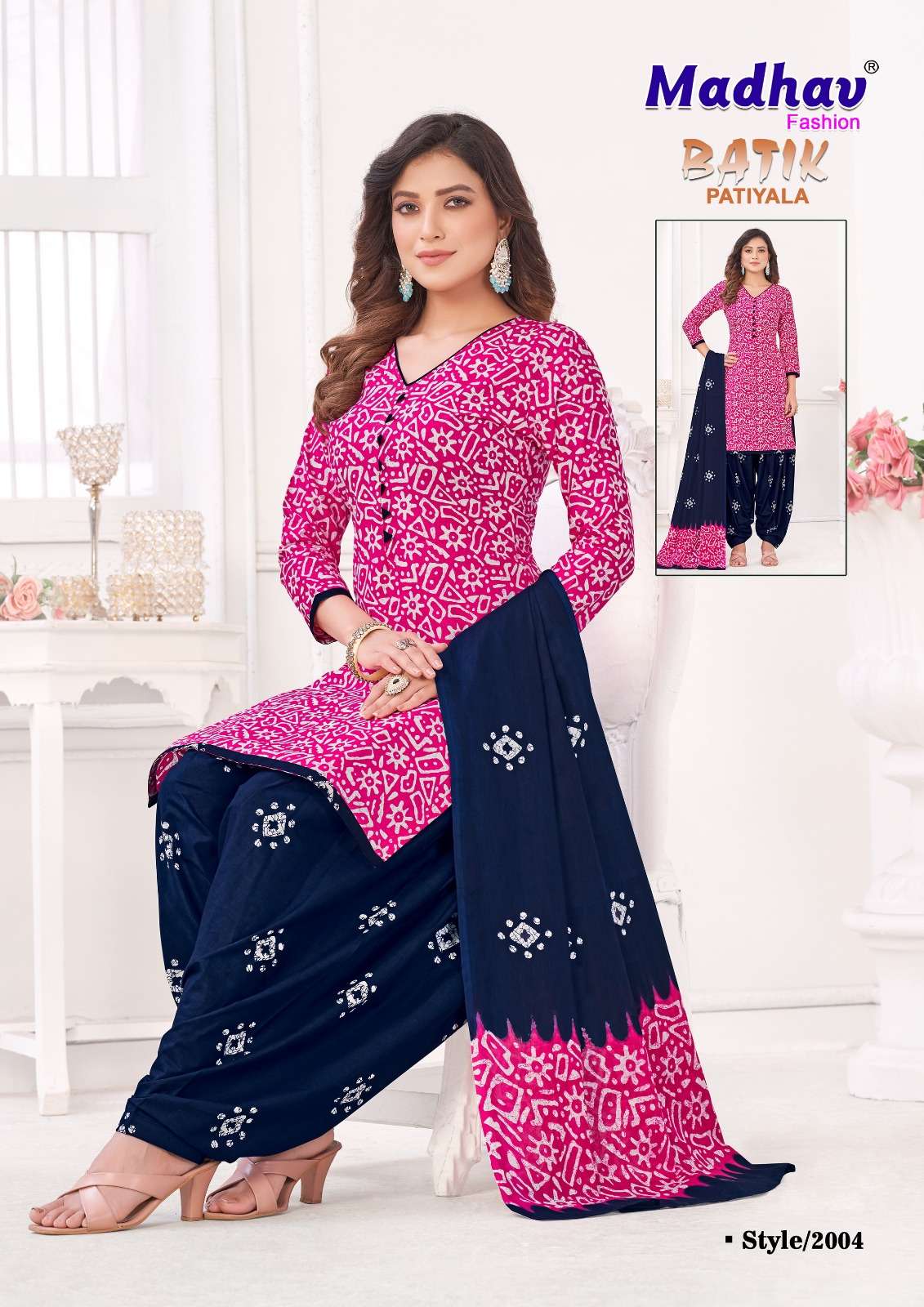 Batik Patiyala Vol-2 By Madhav Fashion 2001 To 2010 Series Beautiful Stylish Festive Suits Fancy Colorful Casual Wear & Ethnic Wear & Ready To Wear Pure Cotton Print Dresses At Wholesale Price