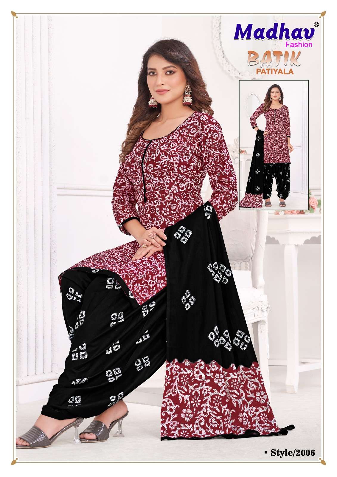 Batik Patiyala Vol-2 By Madhav Fashion 2001 To 2010 Series Beautiful Stylish Festive Suits Fancy Colorful Casual Wear & Ethnic Wear & Ready To Wear Pure Cotton Print Dresses At Wholesale Price