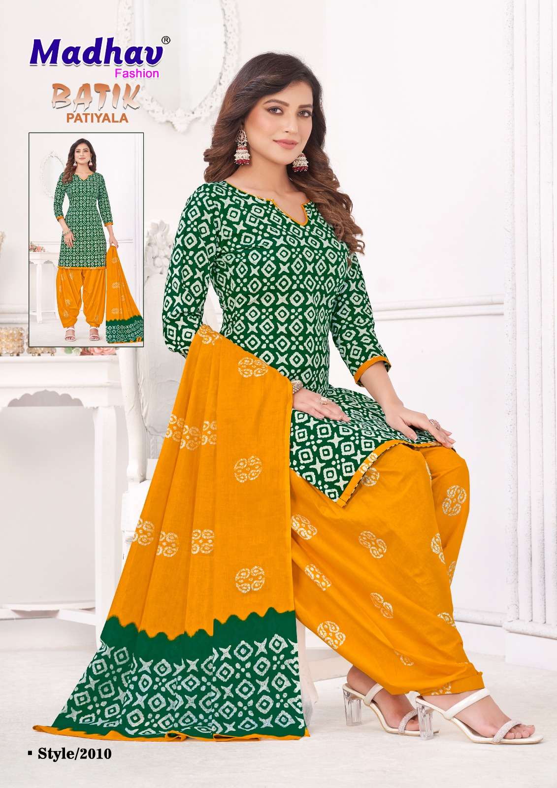 Batik Patiyala Vol-2 By Madhav Fashion 2001 To 2010 Series Beautiful Stylish Festive Suits Fancy Colorful Casual Wear & Ethnic Wear & Ready To Wear Pure Cotton Print Dresses At Wholesale Price