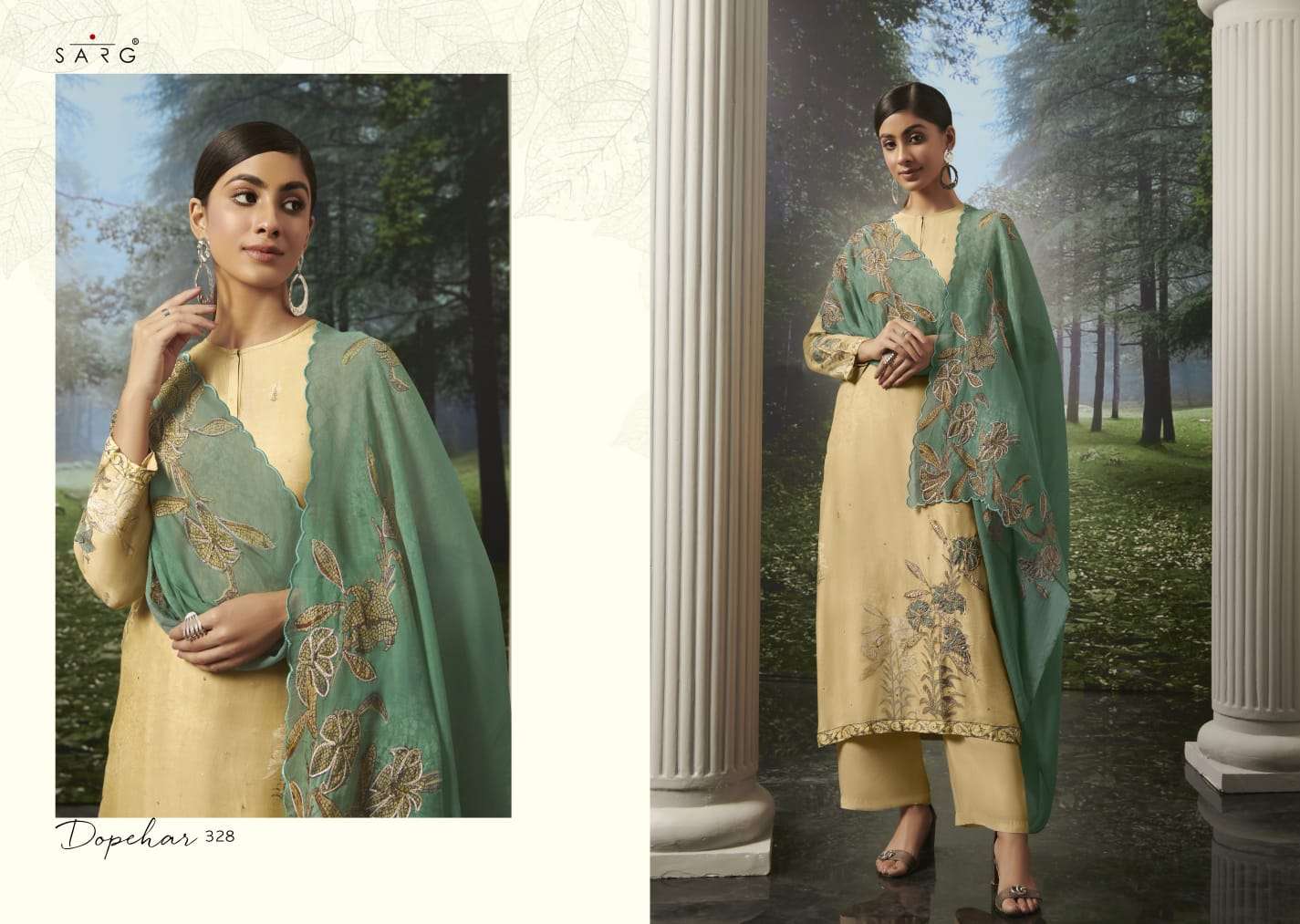 Dopehar By Sarg Beautiful Stylish Festive Suits Fancy Colorful Casual Wear & Ethnic Wear & Ready To Wear Muslin Silk Digital Print Dresses At Wholesale Price
