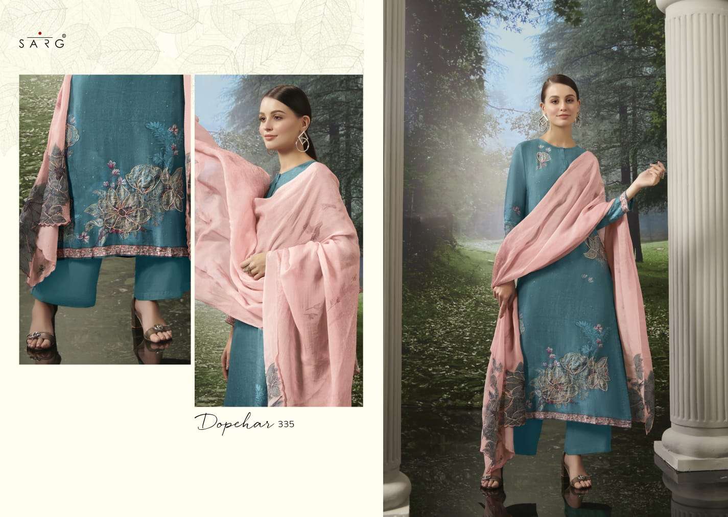 Dopehar By Sarg Beautiful Stylish Festive Suits Fancy Colorful Casual Wear & Ethnic Wear & Ready To Wear Muslin Silk Digital Print Dresses At Wholesale Price