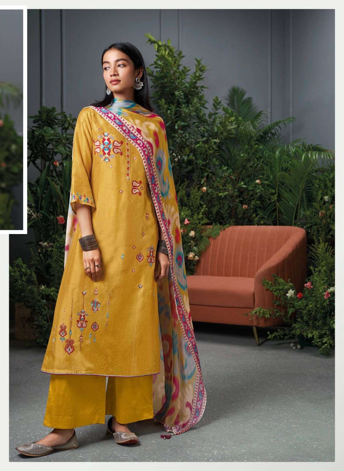 Zaria By Ganga Fashion 1468 To 1473 Series Beautiful Stylish Festive Suits Fancy Colorful Casual Wear & Ethnic Wear & Ready To Wear Bemberg Silk Dresses At Wholesale Price