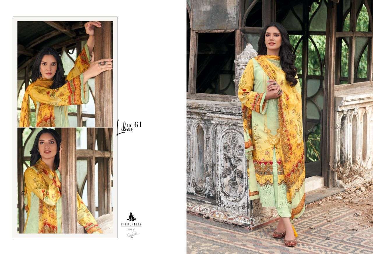 Pak Libas By Cinderella 10160 To 10167 Series Designer Festive Suits Beautiful Stylish Fancy Colorful Party Wear & Occasional Wear Pure Lawn Cotton Dresses At Wholesale Price
