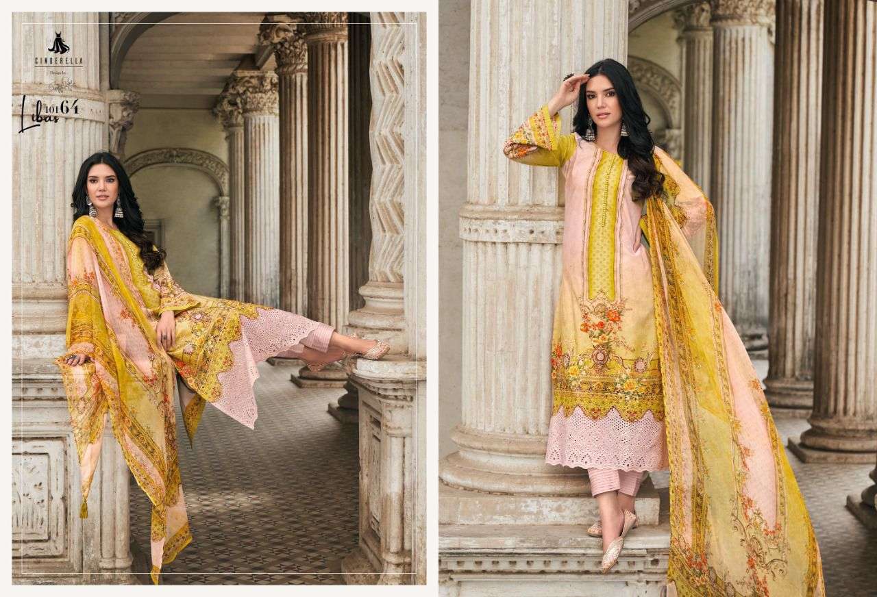 Pak Libas By Cinderella 10160 To 10167 Series Designer Festive Suits Beautiful Stylish Fancy Colorful Party Wear & Occasional Wear Pure Lawn Cotton Dresses At Wholesale Price