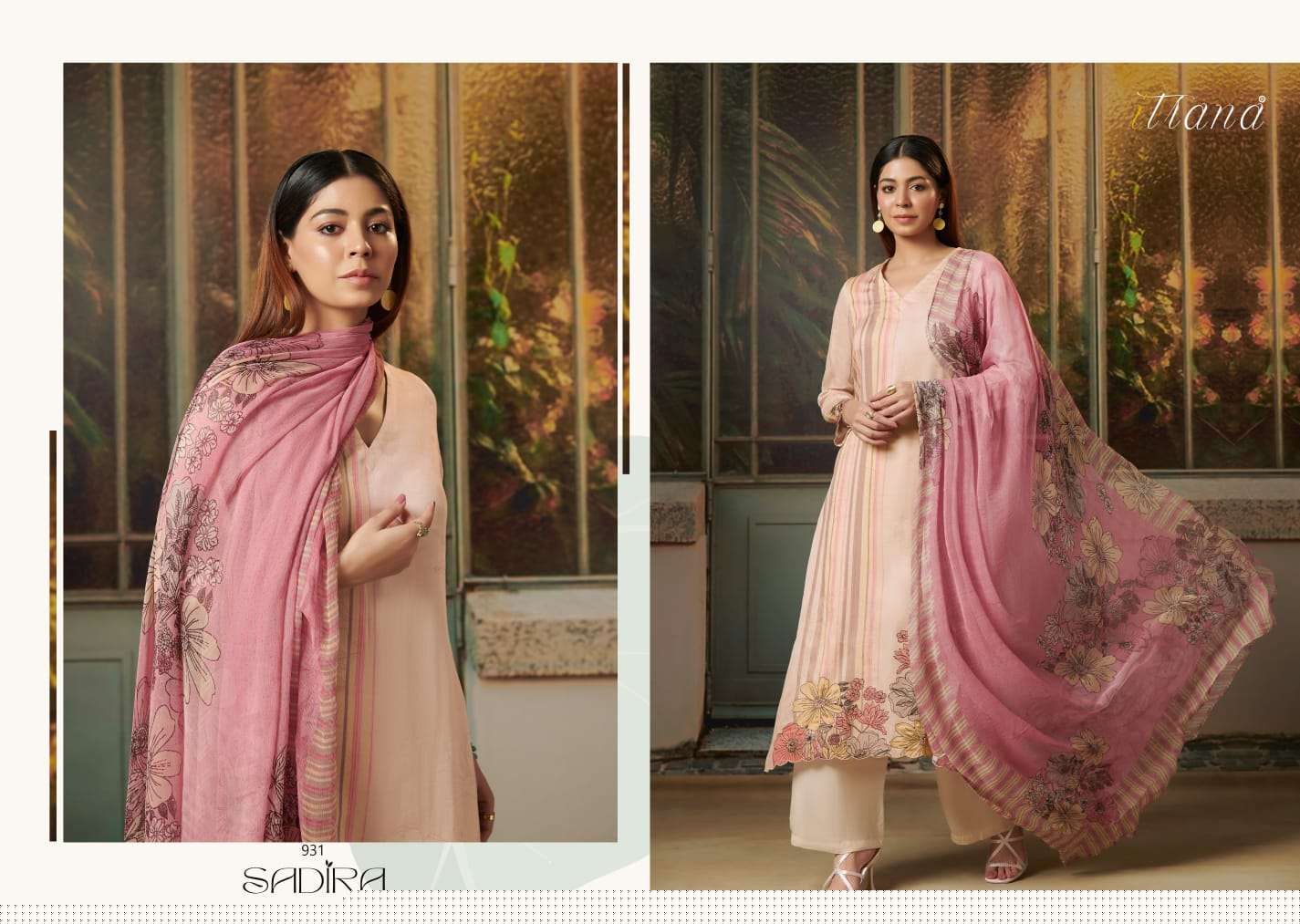 Sadira By Itrana Beautiful Suits Colorful Stylish Fancy Casual Wear & Ethnic Wear Satin Cotton Digital Print With Work Dresses At Wholesale Price