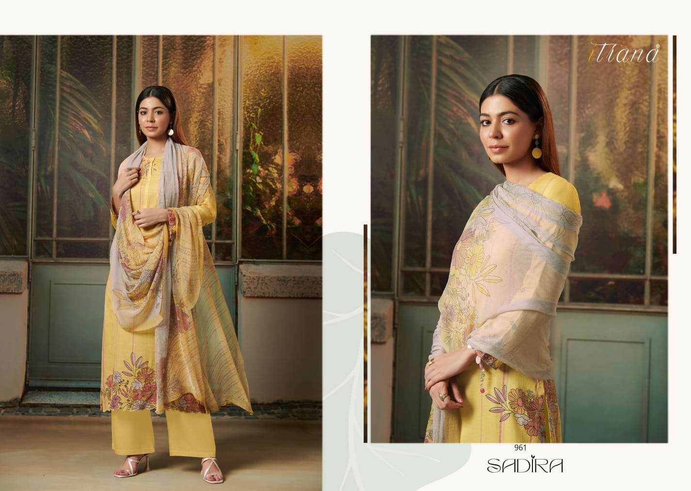 Sadira By Itrana Beautiful Suits Colorful Stylish Fancy Casual Wear & Ethnic Wear Satin Cotton Digital Print With Work Dresses At Wholesale Price