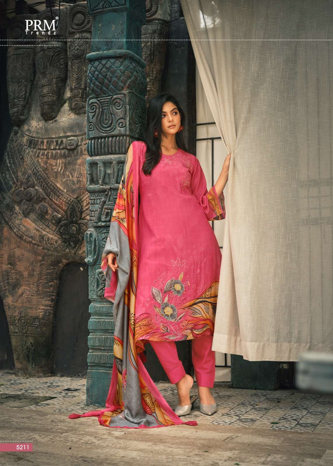 Firaaq By Prm Trendz 5210 To 5215 Series Beautiful Stylish Festive Suits Fancy Colorful Casual Wear & Ethnic Wear & Ready To Wear Pure Muslin Silk Digital Print Dresses At Wholesale Price