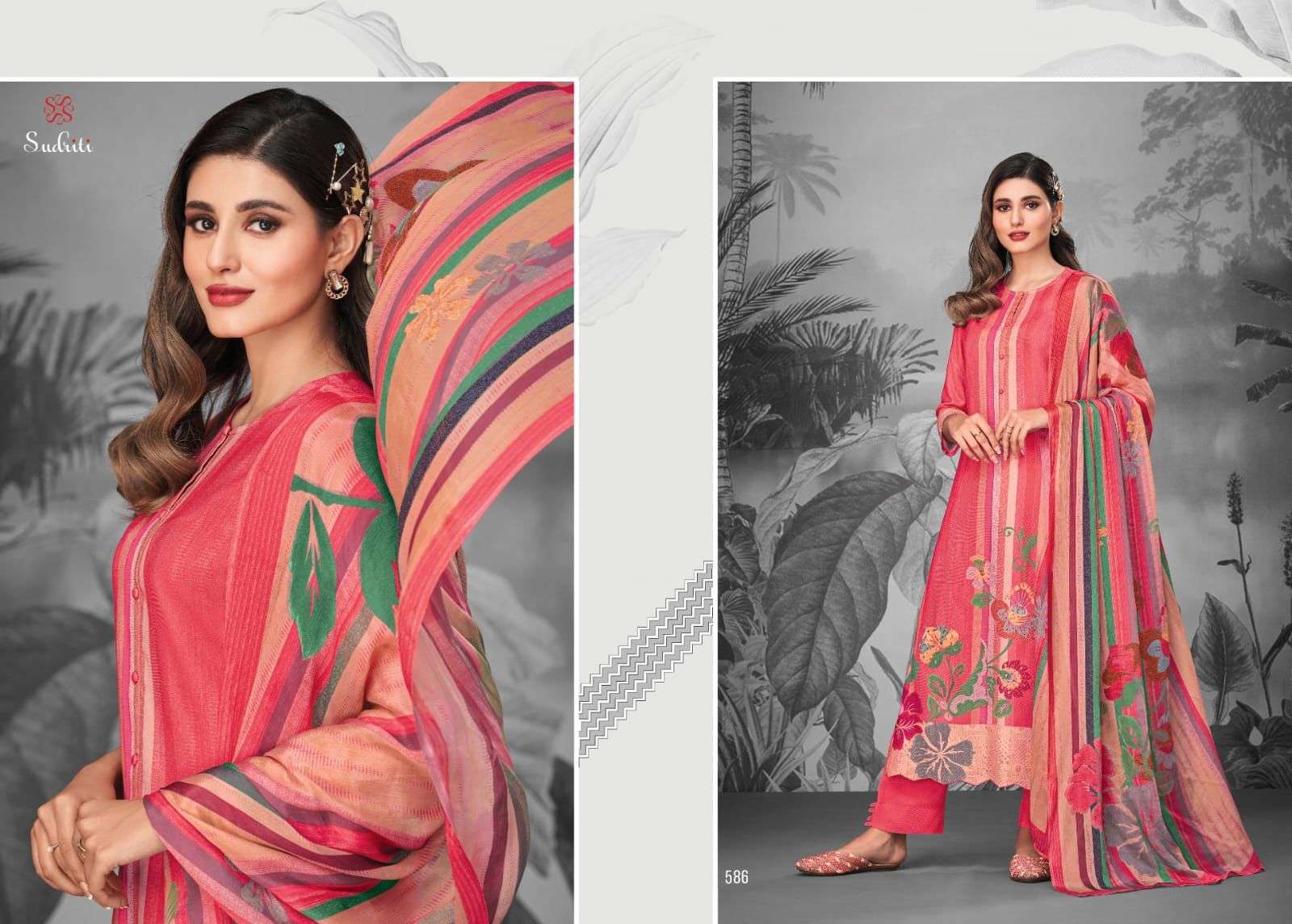 Alaric By Sudriti Beautiful Stylish Festive Suits Fancy Colorful Casual Wear & Ethnic Wear & Ready To Wear Cambric Cotton Print Dresses At Wholesale Price