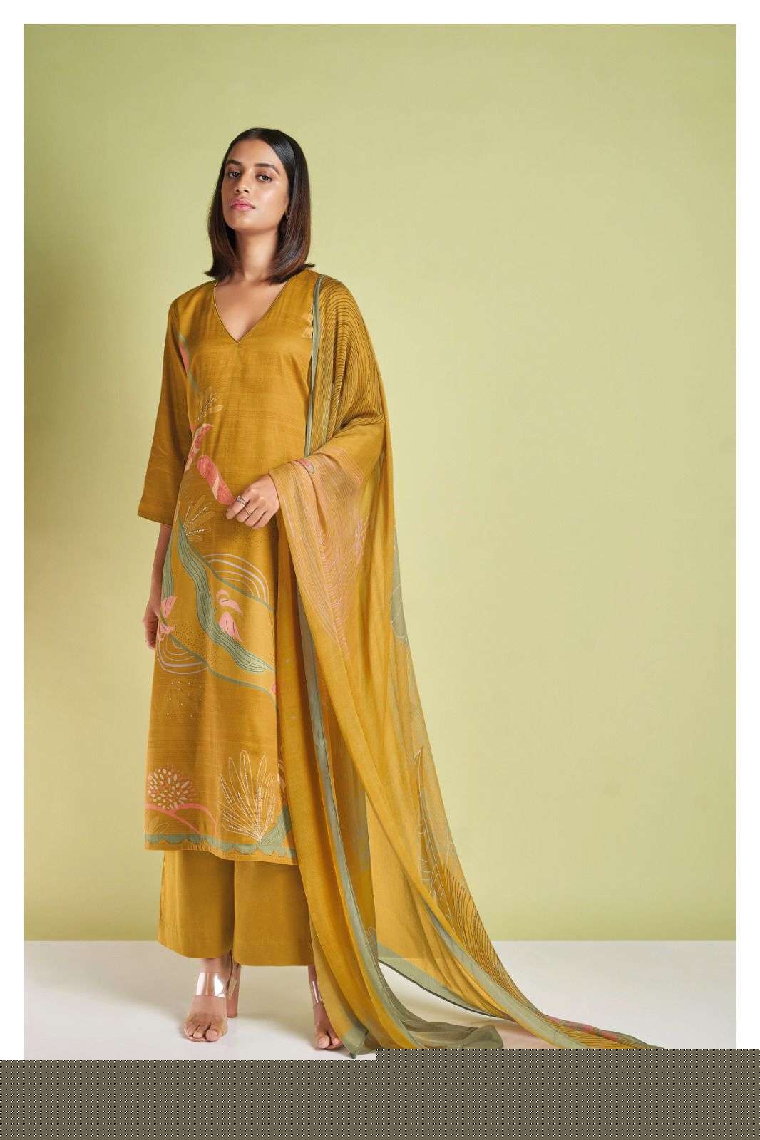 Valencia-1903 By Ganga Fashion 1903-A To 1903-D Series Beautiful Stylish Festive Suits Fancy Colorful Casual Wear & Ethnic Wear & Ready To Wear Cotton Silk Embroidered Dresses At Wholesale Price